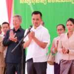 នគរបាលខេត្តព្រៃវែង ការពារសន្តិសុខសណ្ដាប់ធ្នាប់សុវត្ថិភាព ជូនថ្នាក់ដឹកនាំនិងប្រជាពលរដ្ឋក្នុងពិធីសម្ពោធនូវអាគារសាលាមត្ដេយ្យសិក្សាពោធិ៍អណ្ដោត ស្រុកបាភ្នំ