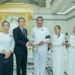 ឯកឧត្តម សួន សុម៉ាលីន ដឹកនាំគណ:ប្រតិភូខេត្តព្រៃវែង អញ្ជើញចូលរួម គោរពវិញ្ញាណក្ខន្ធសពអគ្គមហាឧបាសិកាពុទ្ធសាសនូបត្ថម្ភក៍ ផូ ភួង